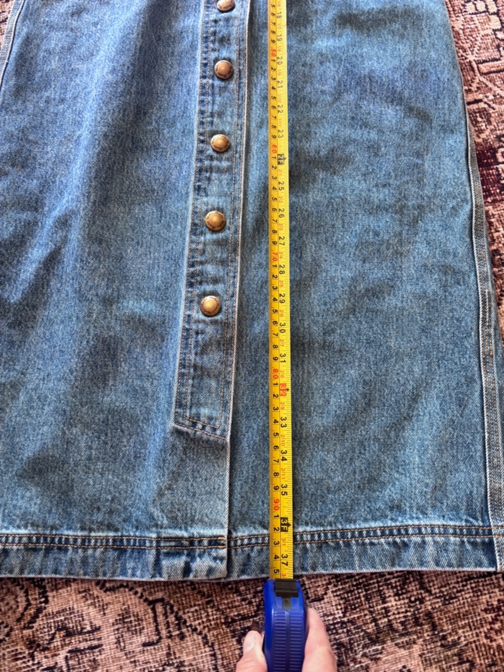 Blue Denim Button-Front Sundress - Picture 11 of 12